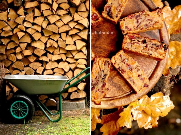 jesienne ciasto z bakaliami