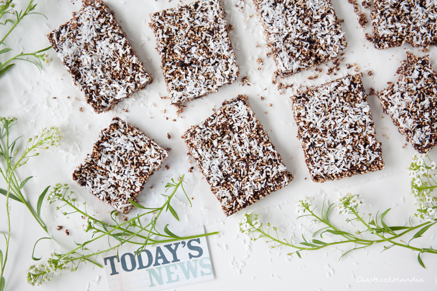 kokosowe batoniki z amarantusem